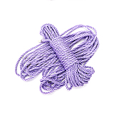パステルカラーの光沢感が美しいナイロン緊縛ロープ 10m