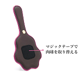温度に反応して色が変わるクマの手のスパンキングパドル