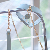 シンプルDリング高級本革製水色SM拘束調教首輪 リード付き