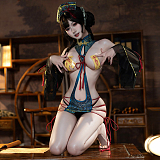 大胆に肌を魅せるセクシーなキョンシーコスプレ6点セット
