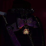 高級感溢れた光沢感のあるリボンと光る鈴が付いたSM拘束首輪 リード付き