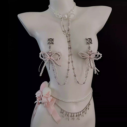 アリスのシークレット パールチェーンニップルクリップ&ウエストチェーン