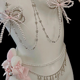 アリスのシークレット パールチェーンニップルクリップ&ウエストチェーン