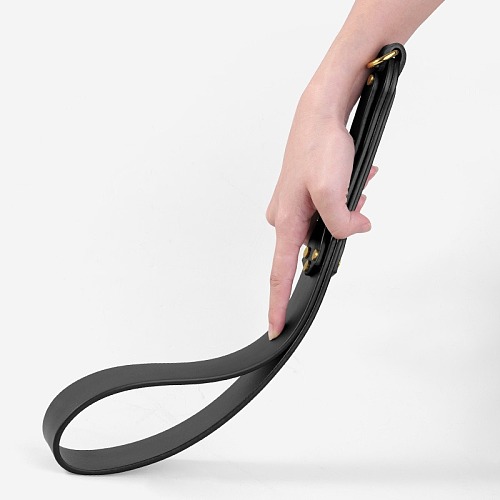 リベットと真鍮リング本牛革SMスパンキングパドル