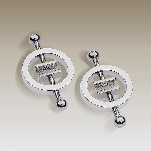 スクリュープレート式メタルニップルクランプ - 精密な圧迫と冷たい快感