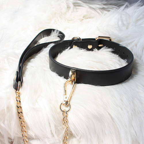 【オーダーメイド】高級本牛革SM拘束首輪とリードセット - サイズオーダー