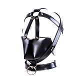 本格 拘束 ヘッドハーネス マズル K9 ペットプレイ 馬具 ボンデージ (Authentic Restraint Head Harness Muzzle K9 Pet Play Horse Gear Bondage)