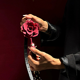 口に薔薇の花が咲くシリコンローズボールギャグ