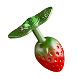 お尻に実るリアルなストロベリー型アナルプラグ アルミ合金製