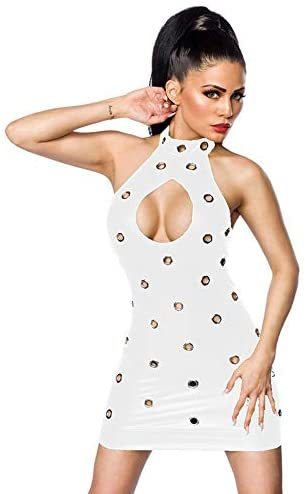 18 Colors Backless Sexy Eyelet Dress Cut Out Chest Nightclub Dress