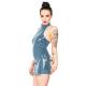 25 Colors Backless Pencil Mini Dress PVC Punk Open Buttock Vestido