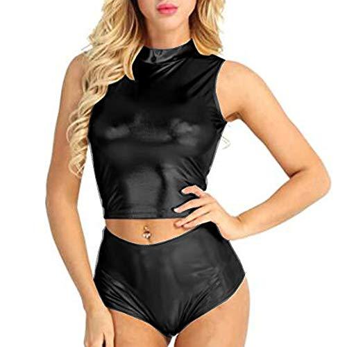 17 Colors Dancing 2 PCS Set Lady Bodycon Crop Top Low Waist Shorts