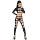 17 Colors Plus Size Two Piece Set Outfit Women Long Sleeve Hollow Out Top Slim Leggings Comfort Sexy Stripper Nightclub Pole Dancing Wear