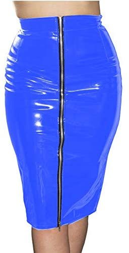 Plus Size Knee Length Bandage Skirt Zipper High Waist Pencil Skirt
