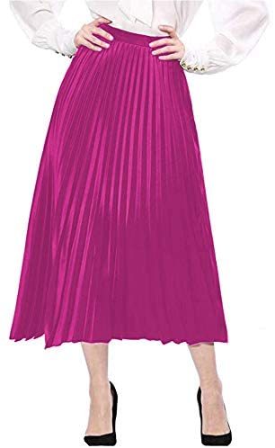 20 Colors Fashion Pleated Mid-Calf Skirt Women All-Match Tutu Skirt