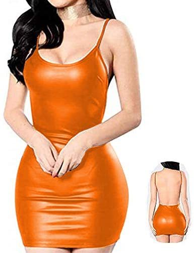 S-6XL Sexy Sheath Mini Dress Lady Backless Spaghetti Strap Clubwear