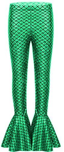 14 Colors Ladies Fishtail Flared Pants Mermaid Fish Scale Leggings