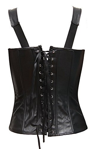 Gothic Shoulder Strap Corset Steampunk Bustier Lace-up Buckle Tops 6XL
