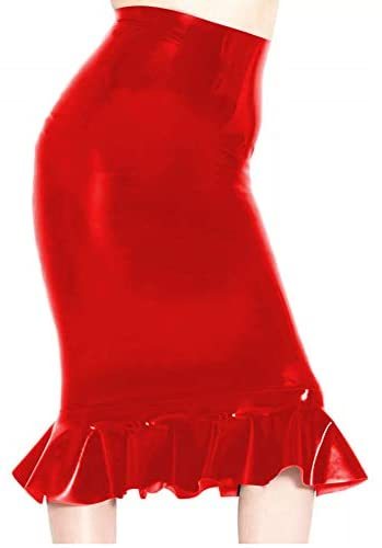 16 Colors Women Fishtail Pencil Skirt Metallic Midi Pleated Skirt