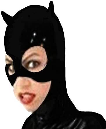 Women's Catwoman Mask Hat Fancy Dress Dark Cosplay Accessory