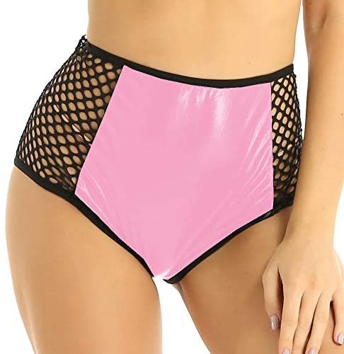 17 Colors Fishnet See-Through Hot Shorts Lady Faux Leather Knickers