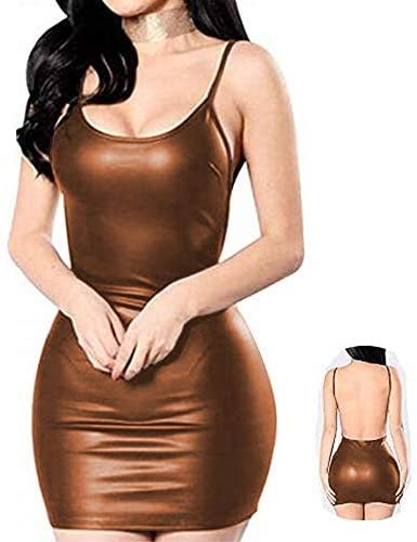 S-6XL Sexy Sheath Mini Dress Lady Backless Spaghetti Strap Clubwear
