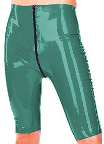 26 Colors Open Crotch High Waist Pants Ladies Wet Look PVC Shorts