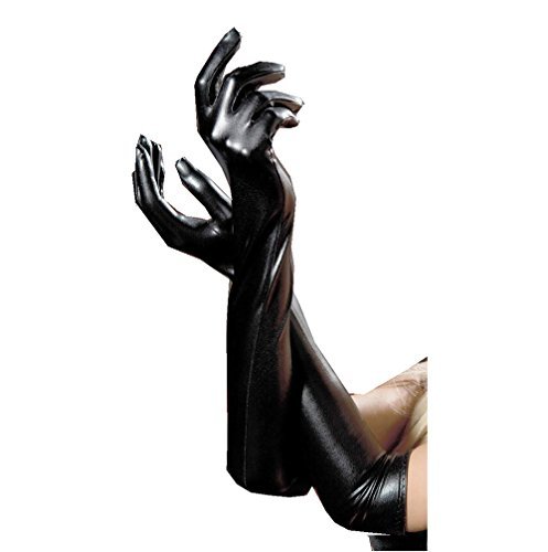 Sexy Faux Leather Gothic Long Gloves Mittens Cosplay Costume