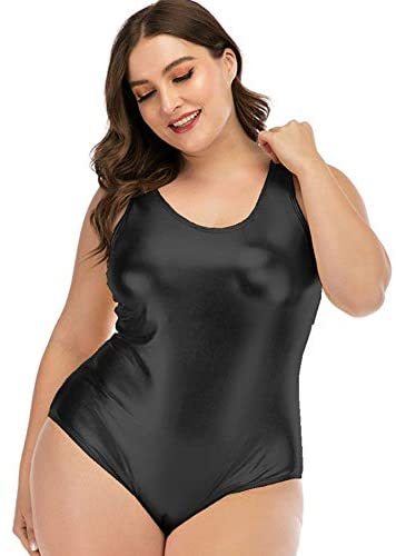 S-6XL Women Stretchy Sleeveless Bodysuit High Cut Backless Rompers