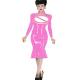 Plus Size Long Sleeve Dress Open Chest Clubwear Mermaid Midi Dress
