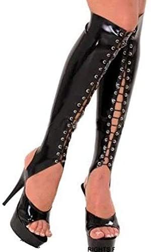 12 Colors Lady Lace-up Stockings Glossy Calf Socks Cosplay Legwear