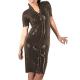 23 Colors Lady Zipper Short Sleeve Clubwear Wetlook PVC Slim Dress