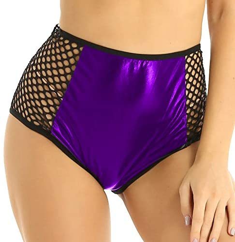 17 Colors Fishnet See-Through Hot Shorts Lady Faux Leather Knickers