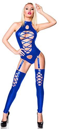 18 Colors Lady Strappy Teddies Sexy Hollow Out Bodysuit+Stockings