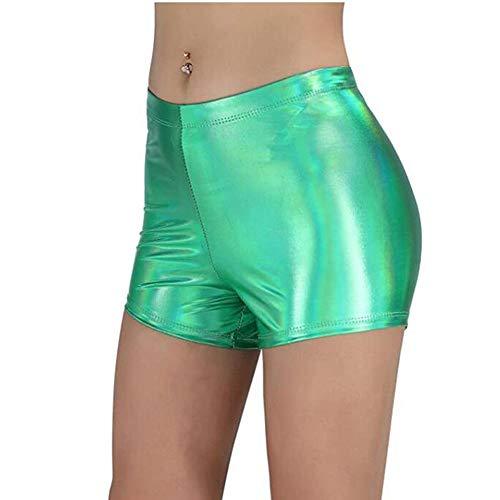 Plus Size Summer Low Waist Shorts Laser Dancing Bodycon Hot Pants