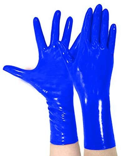 12 Colors Glossy Five Fingers Gloves Wrist Gloves Cosplay Mittens