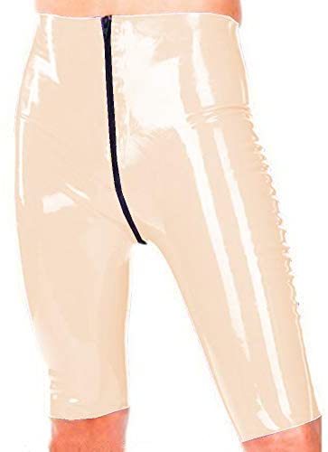 26 Colors Open Crotch High Waist Pants Ladies Wet Look PVC Shorts
