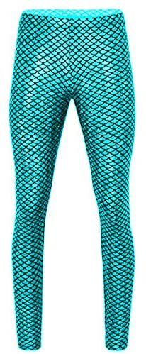 14 Colors Women Fish Scales Printing Leggings Mermaid Cosplay Pants