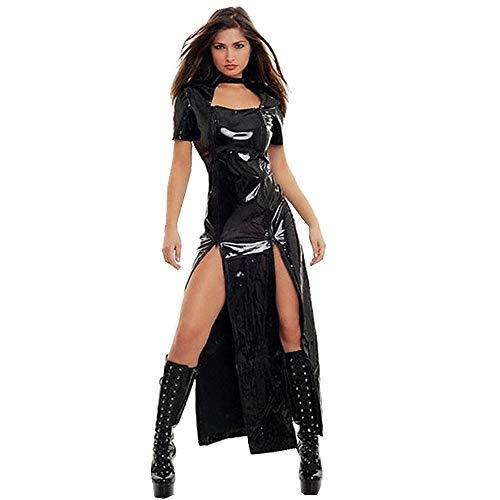 12 Color Sexy PVC Keyhole Split Dress Catwoman Witch Cosplay Dress