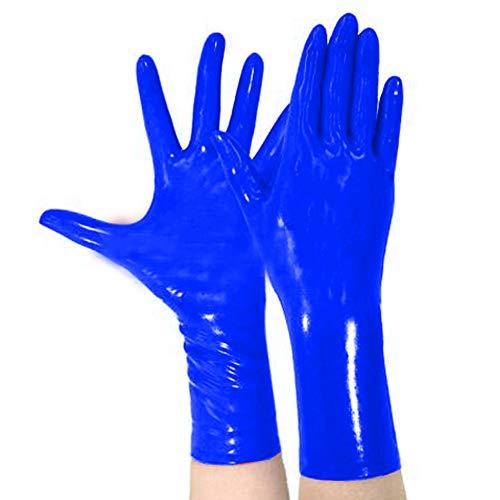 12 Colors Glossy Five Fingers Gloves Wrist Gloves Cosplay Mittens