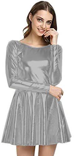 Plus Size Pleated Mini Dress Ladies Fashion Vestido A-line Dress