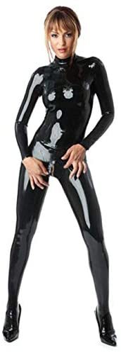 Womens Shiny Metallic Jumpsuit Catsuit Romper Sexy Clubwear Stripper Dancewear
