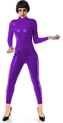 Women Tight Catsuit Open Crotch Bodysuit Catwoman Cosplay Costume