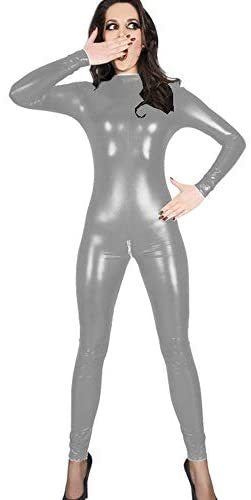 18 Colors Women Open Crotch Catwoman Catsuit Glitter Sexy Jumpsuit