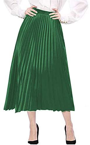 20 Colors Fashion Pleated Mid-Calf Skirt Women All-Match Tutu Skirt