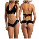 Sexy Bikini Set Women Lingerie Set Halter Lace Up Bra Micro Panties