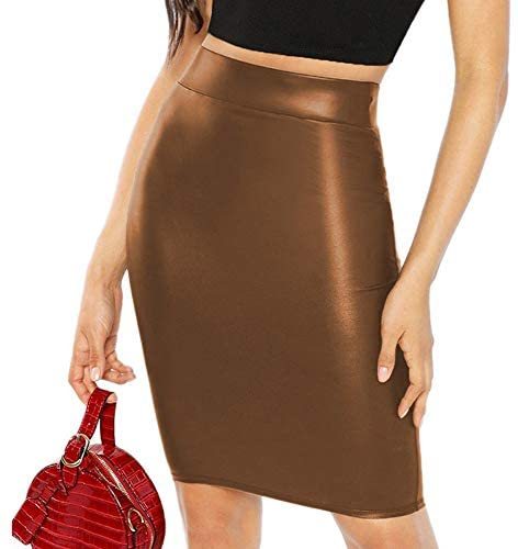 18 Colors High Waist Bodycon Skirt Office Lady Knee Length Skirt