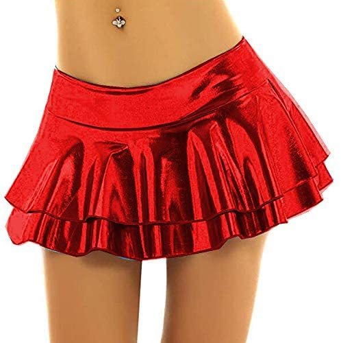 17 Color Double Layer Sexy Skater Skirt A-line Low Waist Mini Skirt