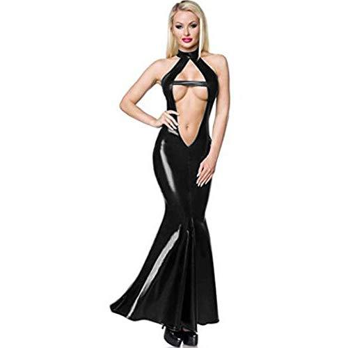 Plus Size 7XL Cut Out Sleeveless Mermaid Dress Long Trumpet Dress