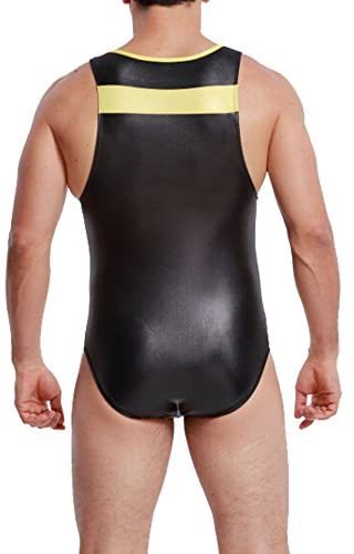 Men Wrestling Singlet Stretchy Bodysuit Underwear Men Body Shaper Leotard